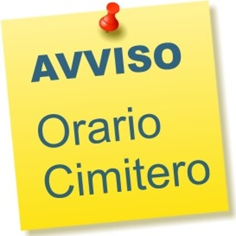 Avviso chiusura cimitero