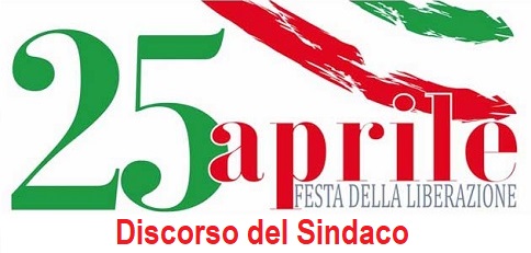 25 APRILE- DISCORSO DEL SINDACO