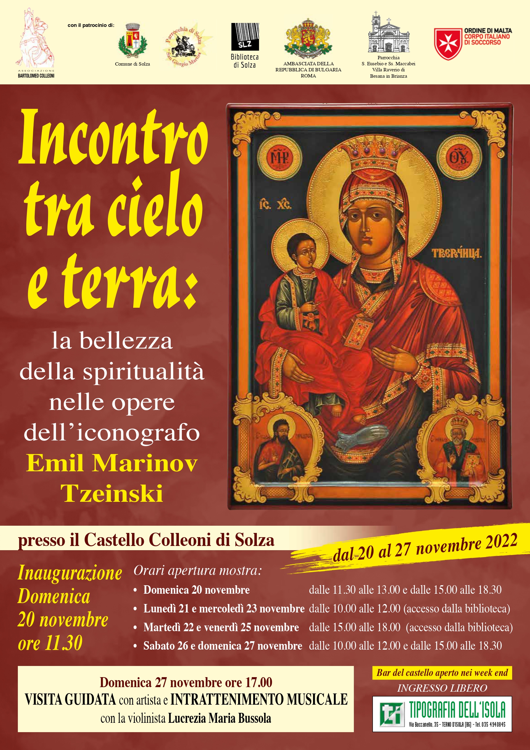 Incontro tra cielo e terra - Castello Colleoni di Solza dal 20 al 27 novembre