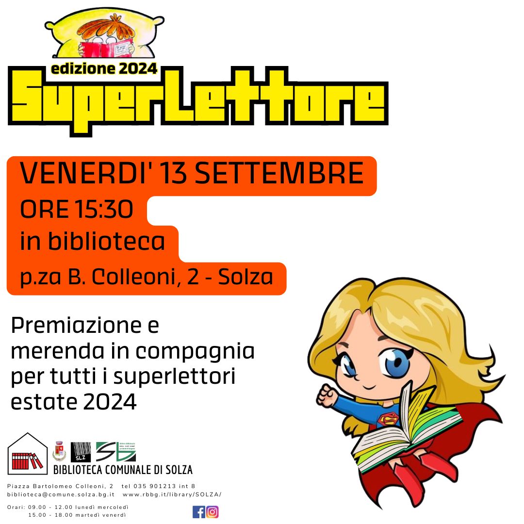 Premiazione e merenda in compagnia per tutti i SuperLettori estate 2024