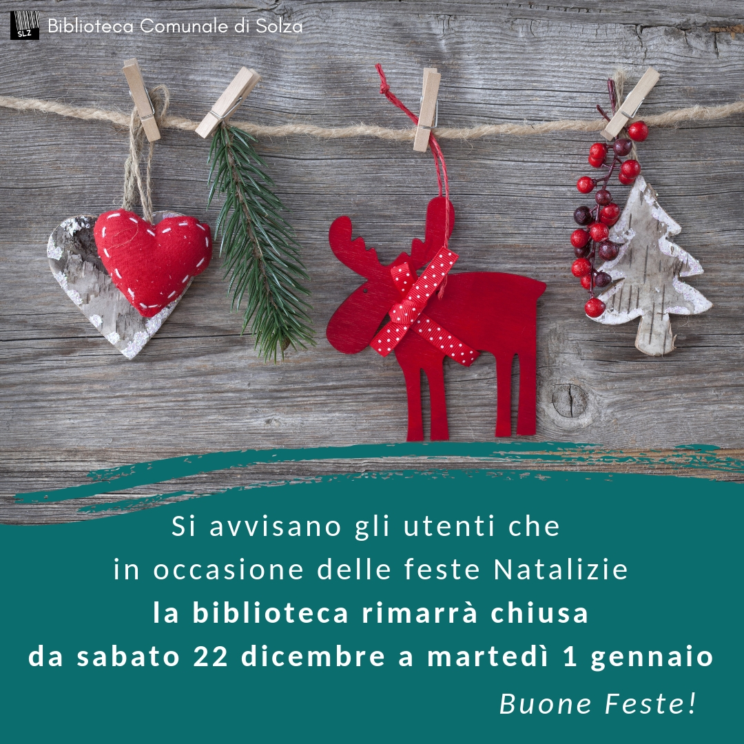 Chiusura festività natalizie