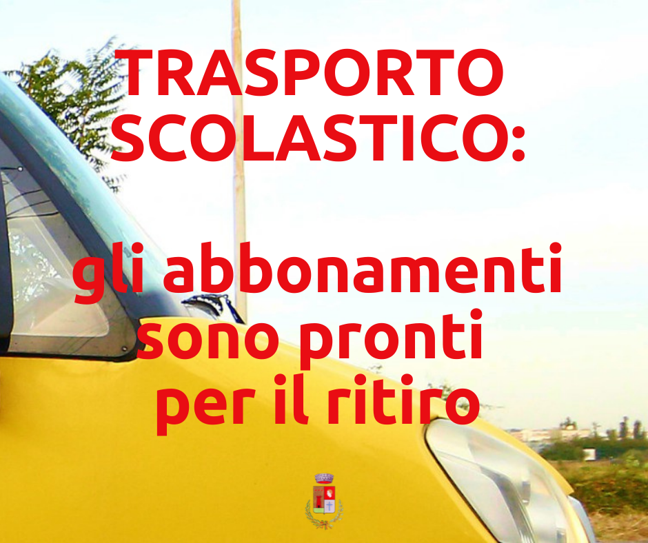 Abbonamenti per il trasporto scolastico 