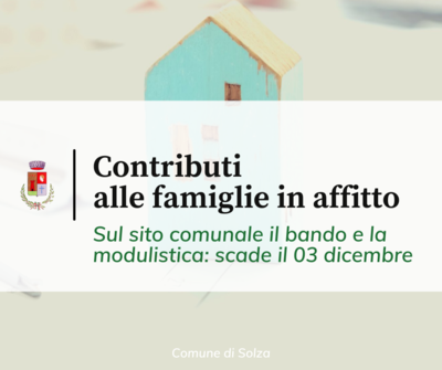 Contributi alle famiglie in affitto